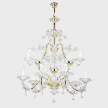 CA' REZZONICO - Murano glass chandelier by Sogni Di Cristallo - view 3